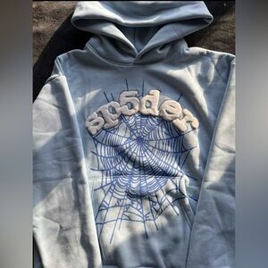 Blue sp5der hoodie